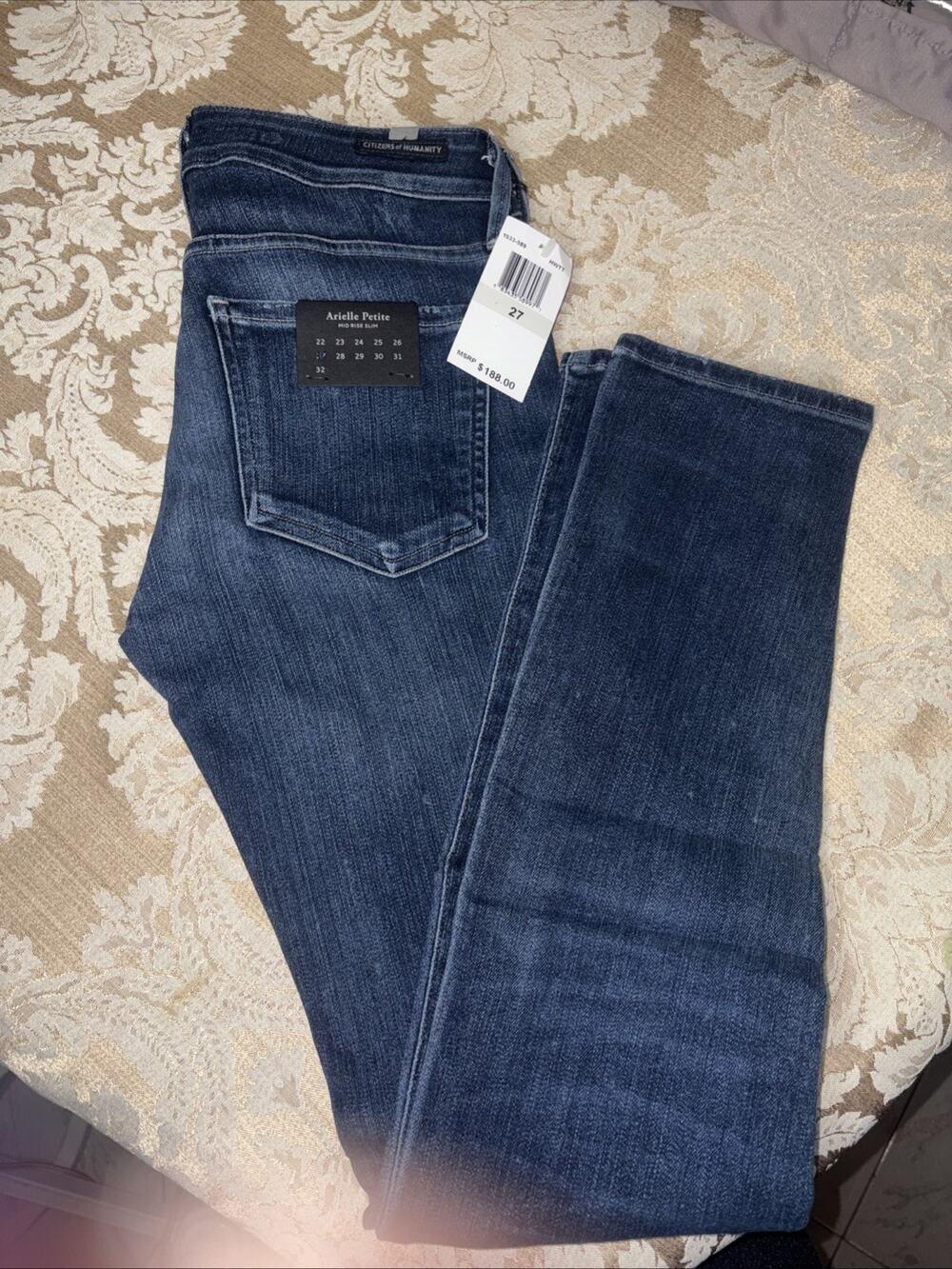 Citizens of Humanity Arielle Petite Slim Leg Jeans Blue Size 27